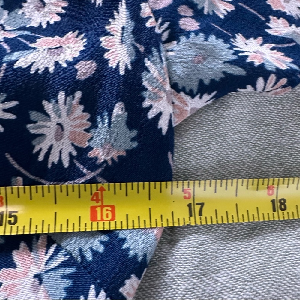 Madewell Women’s Side Button Front Floral Mini Dress Size 2 - Picture 6 of 8